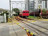 Bahnübergang bei Kariya