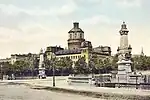 Um 1900 mit der Pleißenburg