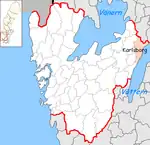 Lage der Gemeinde Karlsborg