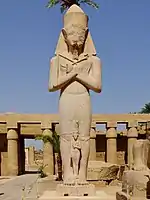 Statue von Pinudjem I., dem Hoherpriester des Amun in Karnak, als Pharao. Elftes Jahrhundert v. Chr.
