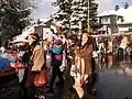 Karneval in Nordrhein-Westfalen (mit klassischer Cowboy- und Indianerkostümierung)
