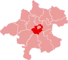 Lage des Bezirkes Wels-Land in Oberösterreich