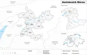 Karte von Amtsbezirk Büren