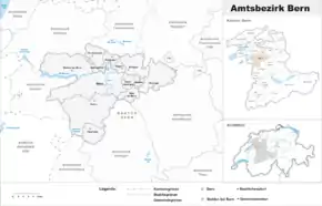 Karte von Amtsbezirk Bern