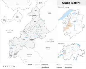 Karte von Glanebezirk
