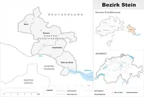 Karte von Bezirk Stein
