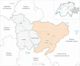 Karte von Arosa