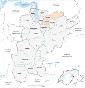 Karte von Bürglen