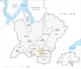Karte von Balerna