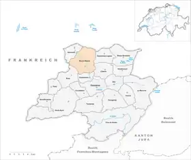 Karte von Basse-Allaine