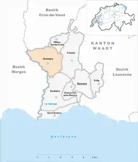 Karte von Bussigny