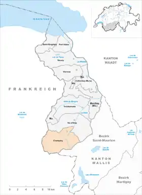 Karte von Champéry