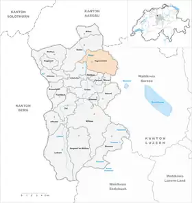 Karte von Dagmersellen
