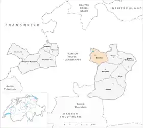 Karte von Dornach