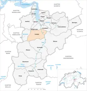 Karte von Erstfeld