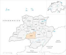 Karte von Fontenais