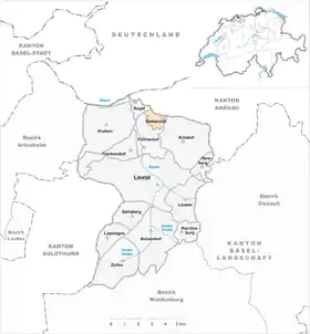 Karte von Giebenach