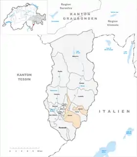 Karte von Grono