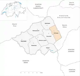 Karte von Härkingen