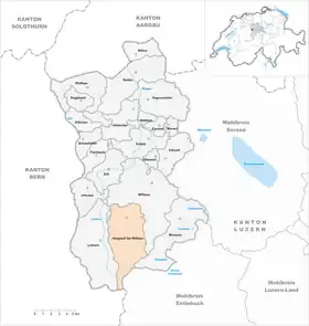 Karte von Hergiswil bei Willisau