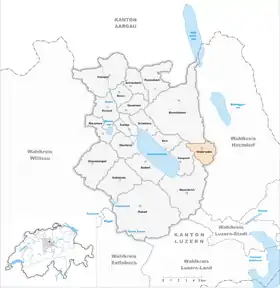 Karte von Hildisrieden