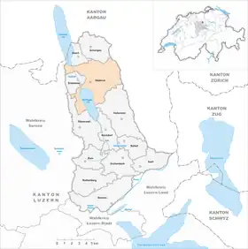 Karte von Hitzkirch