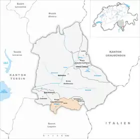 Karte von Isone