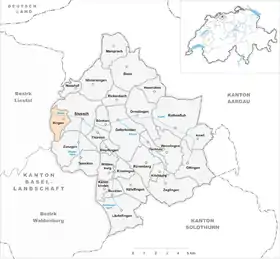 Karte von Itingen