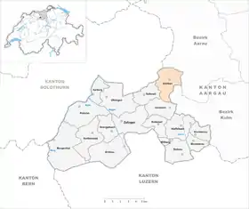 Karte von Kölliken
