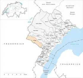 Karte von La Rippe