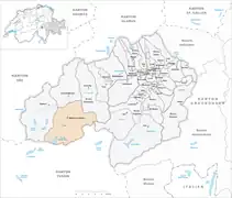 Gebiet der Gemeinde Medel (Lucmagn) mit unzulänglich kartiertem Rein da Medel