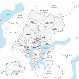 Karte von Melide