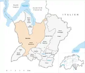 Karte von Mendrisio