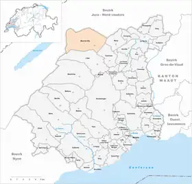 Karte von Mont-la-Ville