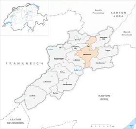 Karte von Montfaucon