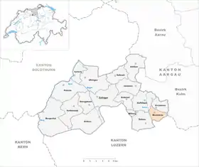 Karte von Moosleerau