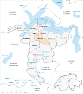 Karte von Niederrickenbach
