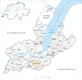 Karte von Plan-les-Ouates