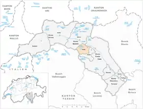 Karte von Prato (Leventina)