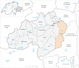 Karte von Safiental