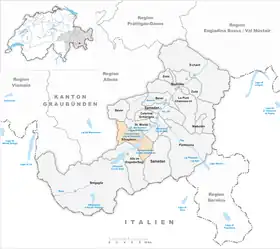 Karte von Silvaplana