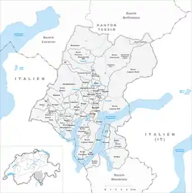 Karte von Sorengo