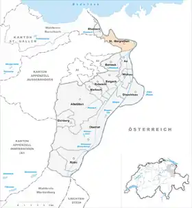 Karte von St. Margrethen