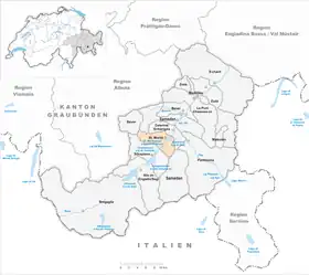 Karte von St. Moritz