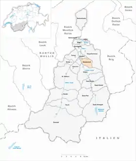 Karte von Staldenried