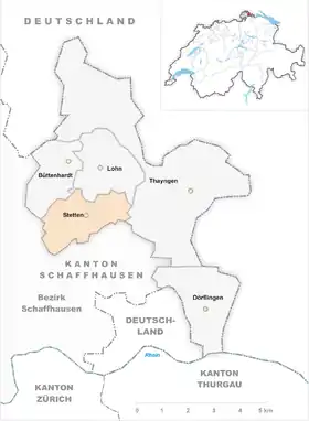 Karte von Stetten