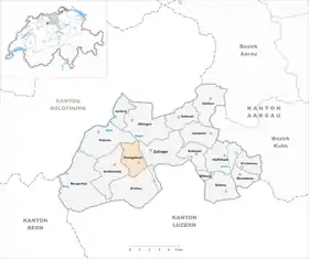 Karte von Strengelbach