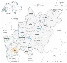 Karte von Sullens