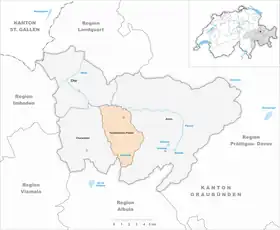 Karte von Tschiertschen-Praden