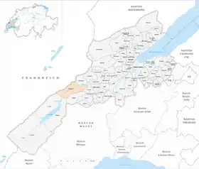 Karte von Vallorbe